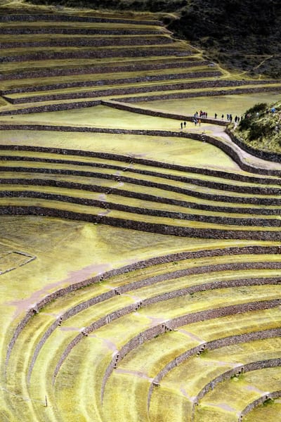 The circular Inca terraces of Moray in the Sacred Valley, Peru