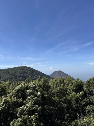 The green cone of Santa Ana Volcano rising above the Cerro Verde highlands, El Salvador.